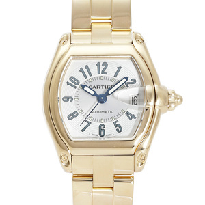 カルティエ Cartier ロードスター ラージ W62003V1 シルバー/アラビア文字盤 中古 腕時計 メンズ