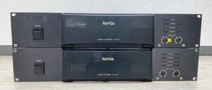 ◇オーディオ機器◆Panasonic パナソニック RAMSA ラムサ WP-H240 2チャンネルパワーアンプ 2点 通電確認済