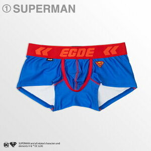 【送料無料】 EGDE≪ SUPERMAN x BATMAN スーパーローライズ ショートボクサーパンツ カラー:①SUPERMAN サイズ:S 3533