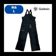 【E-14】　size/L　GOLDWIN　ゴールドウイン　Pad Bib　G32390PP　カラー：BKブラック