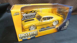 JADA TOYS　1/24 ダイキャストモデル　BIG TIME MUSCLE 1970 OLDSMOBILE イエロー　　ミニカー