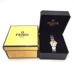 FENDI フェンディ 腕時計 FENDI レディースウォッチ 210L ピンクゴールド×シルバー クオォーツ 美品