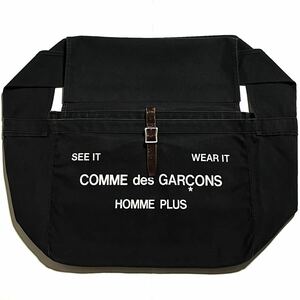 COMME des GARCONS HOMME PLUS コムデギャルソン オムプリュス SEE IT WEAR IT ロゴプリント メッセンジャー archiveショルダーバッグ 鞄