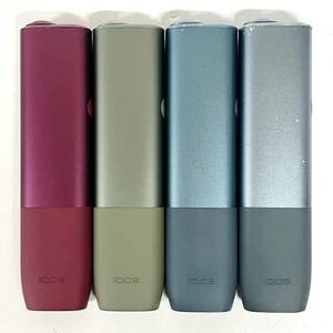 1円~【通電確認済】IQOS アイコス ILUMA ONE イルマワン M0004 ブルー グリーン レッド 加熱式たばこ 喫煙具 4点セット G102177