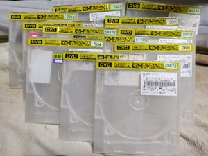 CD　DVD　ディスク　収納　プラスチック　製　半透明　ケース　業務用　12枚　セット