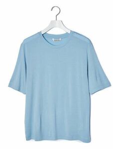 AURALEE 2024年　EXTRA FINE Tシャツ　レディスLサイズ　超希少素材　ライトブルー