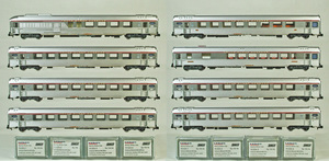 LS.Models #70023＋#77024 ＳＮＣＦ（フランス国鉄） ミストラル６９型客車 ＴＥＥ ミストラル編成 ８輌　Ｅｐ.４ｂ