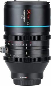 SIRUI 50mm T2.9 1.6X フルフレームアナモルフィックレンズ シネマレンズ (L/E/RF/Z マウント) マウント選択可