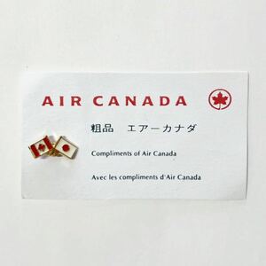 エアーカナダ AIR CANADA 国旗 ピンバッジ レア 非売品 未使用