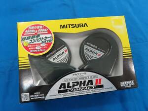 ♪MITSUBA ミツバサンコーワ アルファーⅡ コンパクト 480/400Hz DC12V 軽・小型車 ホーン 113dB HOS-04G ALPHA2 COMPACT 保安基準適合品♪