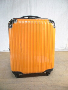 4249　送料無料！　オレンジ　TSAロック付　スーツケース　キャリケース　旅行用　ビジネストラベルバック