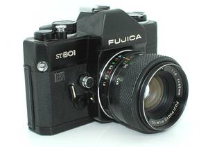 ★希少・良品★ FUJIFILM フジフィルム FUJICA ST801 ボディ ブラック＋ EBC FUJINON 55mm F1.8 露出・シャッター全速 #F040