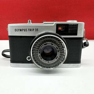 ▲ OLYMPUS TRIP 35 D.Zuiko 40mm 1:2.8 レンジファインダー フィルムカメラ 動作確認済 現状品 オリンパス