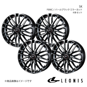 LEONIS/SK フィット/フィットアリア GD1/2/3/4/5/6/7/8/9 アルミホイール4本セット【14×5.5J4-100 INSET42 PBMC】0039045×4