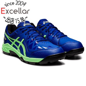 asics アシックス 24.5cm ハンドボールシューズ GEL-PEAKE 1113A023 モナコブルー/ブライトライム [管理:1400001383]