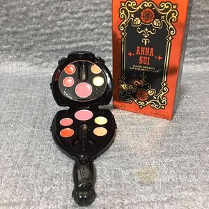 G4D180◆新品同様◆ アナスイ ANNA SUI ハンドミラー リップカラー パレット 口紅 2.4g