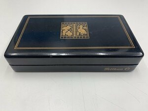 未使用 PELIKAN/ペリカン 万年筆 F TOLEDO/トレド 彫刻 ペン先 18C-750 箱、取説付き ボディ 金メッキ kyK3580K