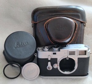《1円〜スタート》Leica ライカ M3 初期型 ボディ 74万番台 ダブルストローク レンジファインダーカメラ 動作未確認 付属品付き