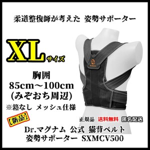 【新品・XLサイズ】Dr.マグザム 姿勢サポーター 涼しいメッシュ仕様 SXMCV500 ベルト猫背 姿勢矯正 肩こり 健康グッズ 筋トレ トレーニング