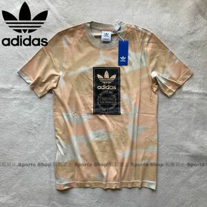 格安送料 Lサイズ 新品 adidas originals アディダス オリジナルス Tシャツ 半袖 スポーツウェア 迷彩 カモ コットン シャツ ロゴ GN1864