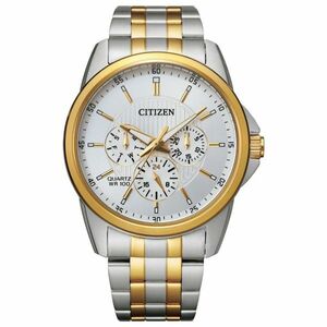 【高級時計 シチズン】CITIZEN クロノグラフ メンズ レディース クリスタル アナログ 腕時計 AG8344
