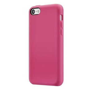 スマホケース カバー iPhone5c SwitchEasy ピンク レッド 赤 ジャケット シリコン イヤホンジャック 保護フィルム クロス