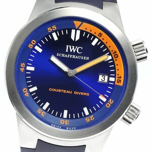 IWC SCHAFFHAUSEN IW354806 アクアタイマー クストーダイバーズ 世界限定1953本 自動巻き メンズ 美品 _809336