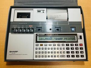 【稀少】シャープ ポケットコンピュータ用 プリンタ マイクロカセットレコーダー CE-125S