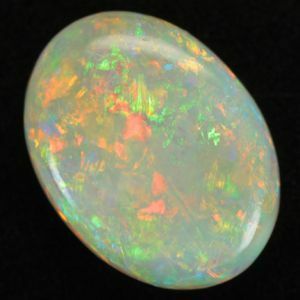 遊色の世界♪天然ホワイトオパール 3.00ct オーバルカボッション ルース 《ov_220size》