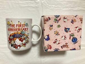 サンリオピューロランド 一周年記念 マグカップ ★ キティ キキララ マイメロ ペックル ハンギョドン けろっぴ たあ坊 ぽこぽん 公式グッズ