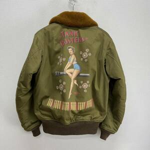 TOYS McCOY トイズマッコイ B-15A CUSTOM JACKET MARILYN MONROE TANK BUSTERS フライトジャケット マリリンモンロー 38 10114142