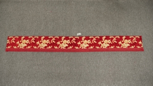 センターカーテン用フリル　ネオプリンセス　　赤　レッド　縦250×幅2200　柄合　フレンジ　赤