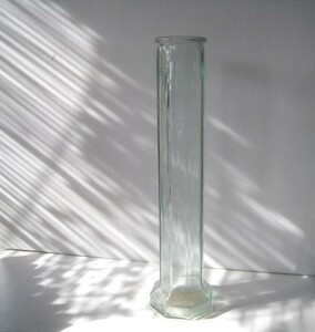 スペイン製　大きなフラワーベース　Vidreco by La mediterranea　ガラスの花瓶　高さ57㎝/21N10.19-60