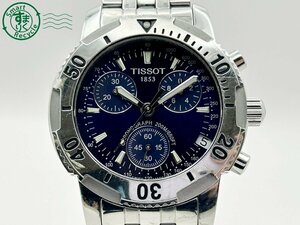 2403604778　◇ TISSOT ティソ 1853 PRS200 クロノグラフ 200Ｍ T362/462 ブルー系文字盤 デイト メンズ QUARTZ QZ 腕時計 中古