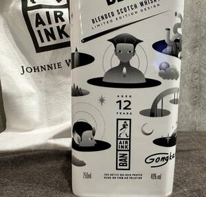 【未開封】Johnnie Walker Black Label Air Ink Limited Edition ジョニーウォーカーブラック 12年【レア】