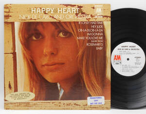 ★美品 US ORIG 白プロモ LP★NICK DE CARO/Happy Heart 1969年 SOFT ROCK名作 Pro.TOMMY LiPUMA(ROGER NICHOLS) 最初期 高音質 PROMO WLP