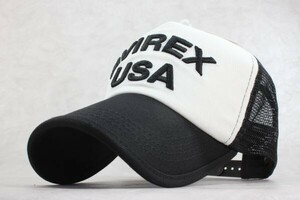 大きいサイズ XL アヴィレックス AVIREX USA メッシュキャップ ホワイト 帽子　春夏 新作 メンズ　レディース