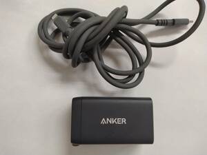 ■アンカー Anker PowerPort III 3-Port 65W Pod 急速充電器 A2667 社外 USB Type-C to ライトニングケーブル付き　C　 　