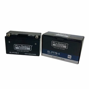 バイク バッテリー シグナスX マジェステ TTR250 レイド /Pro Select Battery GL-PT7B-4(YT7B-BS、GT7B-4 互換)(ジェルタイプ 液入充電済)