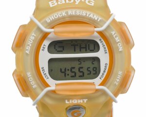 [未使用品] 稼働品【CASIO】カシオ BABY-G BG-350 オレンジカラー レディース 未使用品