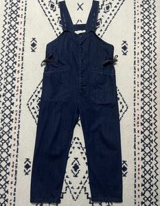 【GW特価 】 21FW ENGINEERED GARMENTS WADERS 10OZ BROKEN DENIM NAVY INDIGO XS/EGガーメンツオーバーオール