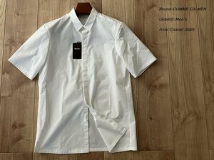 新品サンプル COMME CA MEN コムサメン オーバーサイズ半袖シャツ 01ホワイト Mサイズ 20IC17 定価20,900円