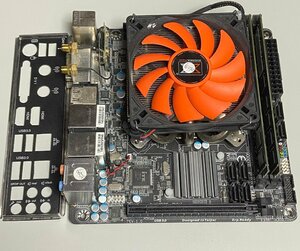 【動作不安定等】Gigabyte GA-H97N-WIFI i3‐4150 8GBメモリ2枚 パネル・CPUクーラー付属 / LGA1150 Mini-ITX