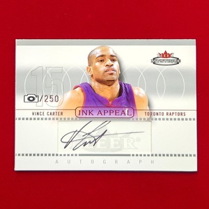 ◆Vince Carter【限定250枚！Auto card】03-04 NBA Fleer Mystique INK APPEAL Autograph card#IA-VC Toronto Raptors　◇検索：直筆サイン