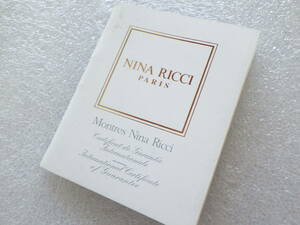 NINA RICCI　ニナリッチ　保証書　@975