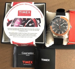 TIMEX 1978 ダイバー CLASSIC 復刻 オレンジ 黒 オリジナル ヴィンテージ 稼動 コラボ 多数 人気 ブランド や ミリタリー 時計 好きに も