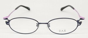 O＆X NEW YORK　めがね　眼鏡　フレーム　チタン　140　52□16　紫　パープル　キッズ　子供　レディース　日本製　未使用◎