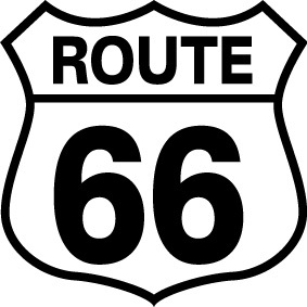 ●ルート・ROUTE66カッティングステッカー [文字変更可]アメリカ