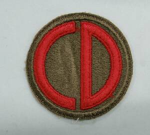 実物 WW2 米陸軍 第85歩兵師団 （カスター師団）肩章 US ARMY 85TH INFANTRY DIVISION SHOULDER PATCHE エッジカット