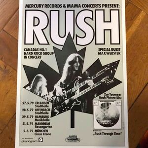 ポスター★RUSH ラッシュ 1979年 ドイツツアー コンサートポスター★Hemispheres/神々の戦い